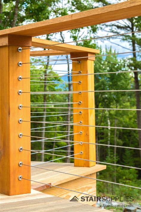 Diy Cable Railing With Wood Posts Elvis Fierro