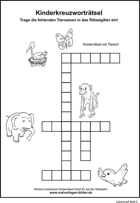 Rätsel Für Kinder 6 Jahre Zum Ausdrucken