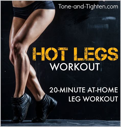 20 Minutes To Sculpt Your Hottest Legs Yet At Home Workout From Tone