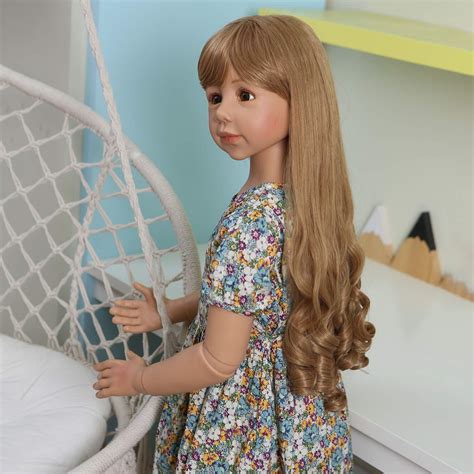 48 Inches Realistic Toddler Reborn Dolls Standing Girls Long Blonde