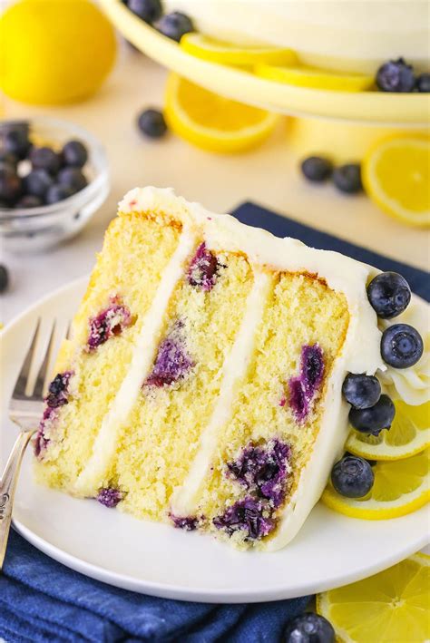 Lemon Blueberry Layer Cake Live Love And Sugar