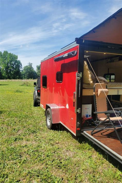 6×12 Cargo Trailer Camper Conversions To Inspire Your Diy Build Artofit