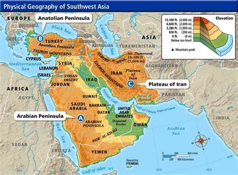 The physical map includes a list of major landforms and bodies of water of north africa. Lesson 5 - Wizarding Asia