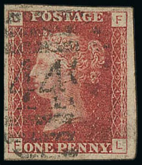 1395 Great Britain 1864 79 One Penny Red Plate Numbers Plate 101 Fl