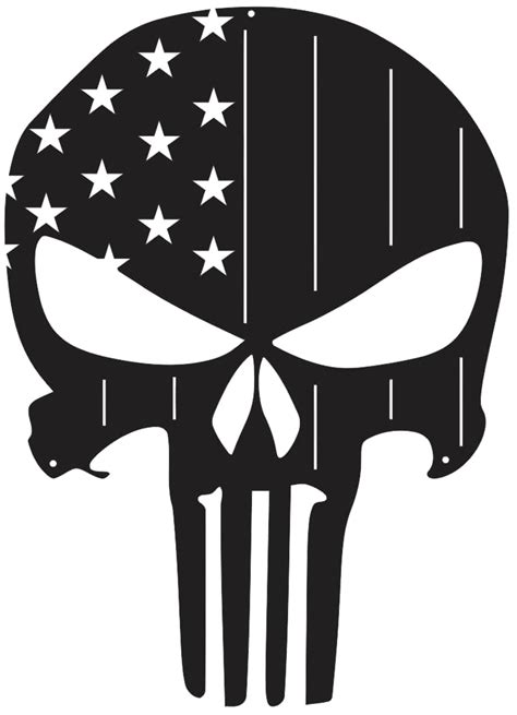 American Flag Punisher Skulls For Silhouette Free Cdr Vectors Art For