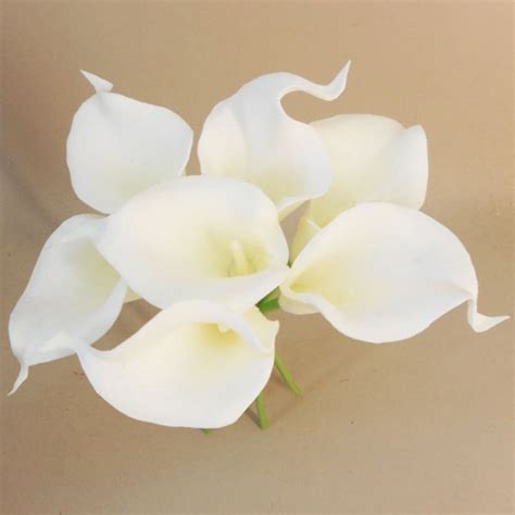 Real Touch Calla Lilies Bundle Ivory Cm Artificial Flowers