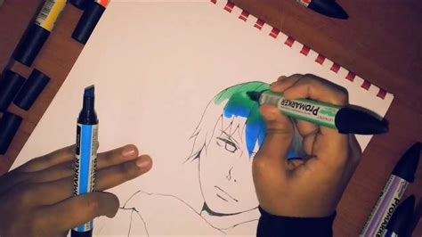 Manga Boy Illustration 2 Coloring Promarkers Youtube