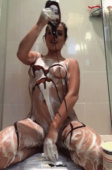 Gif Jynx Maze Gif Naked In Shower Covered In Chocolate Syrup And Ice Cream Sex Gifs