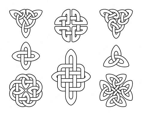 Premium Vector Irish Celtic Knots Slavic Mystic Knot Emblems Linear