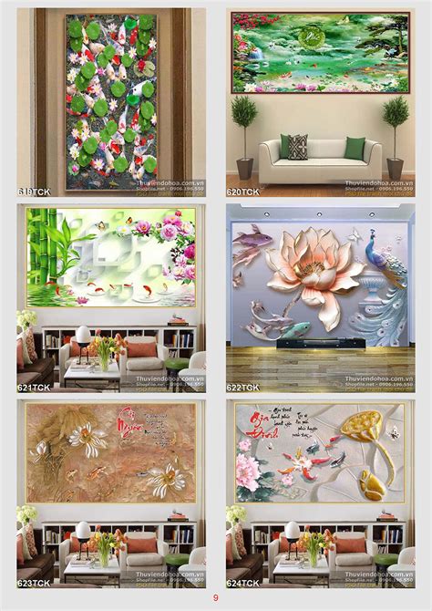 75 x 120 cm (quý khách có thể đặt theo yêu cầu) bảo hành: Tranh Cá chép, Hoa Sen 3d psd