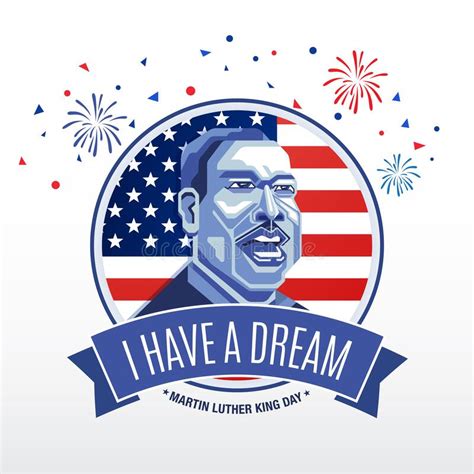 Happy Martin Luther King Day Greeting Card Editorial Stock Image