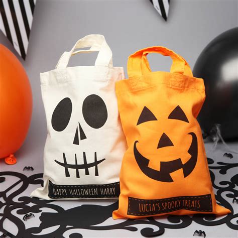 Halloween Personalised Trick Or Treat Bags By Postbox