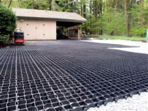 Driveway made of recycled brick and broken concrete (link to la times and an article about this upcycle project). Interlocking grid system for gravel driveways | Terrafirm Enterprises | Driveways and paths ...