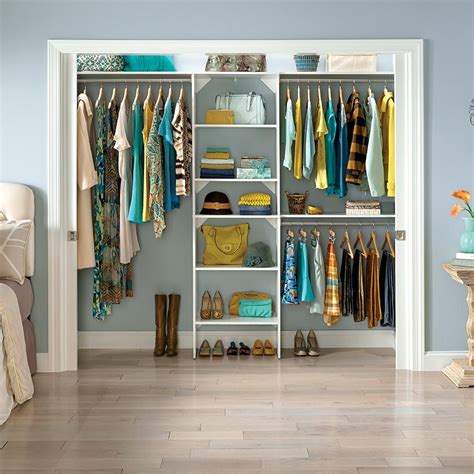 Closetmaid Style 84 In W 120 In W White Wood Closet System 4365