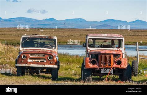 All Terrain 4x4 Off Road Cars Iceland Stock Photo Alamy