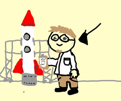 Cute Rocket Scientist Drawception