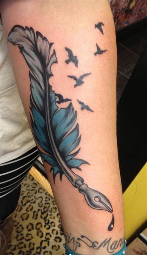 50 Beautiful Feather Tattoo Designs Art And Design