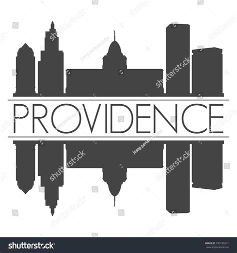 Providence Rhode Island Usa Skyline Vector Stock Vector (Royalty Free