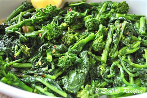 Broccoli Rabe Steamed And Sauteed 2 Sisters Recipes By Anna And Liz