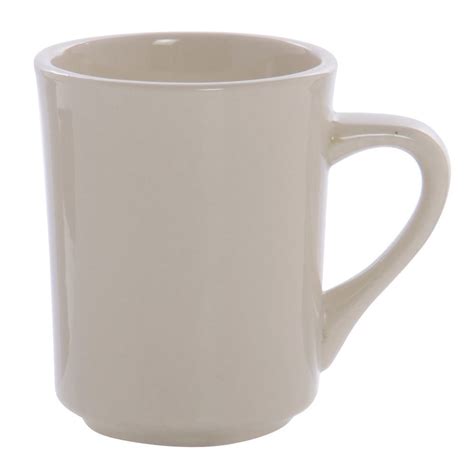 Dinner style mug is perfect for me. World® Princess 8.5 oz Rolled-Edge Warm White Stoneware ...