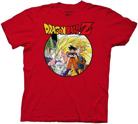 Such as dragon ball z: Dragon Ball Z Saiyan Group With Enemies T-Shirt - PopCult Wear