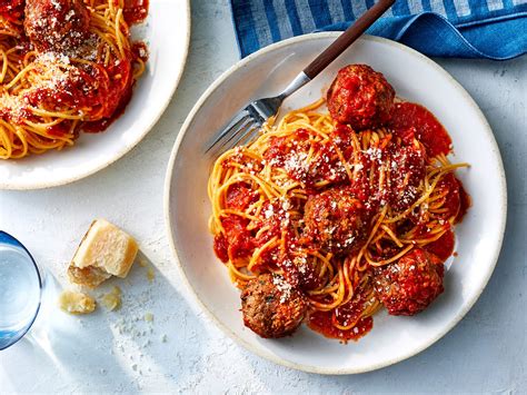 Homemade spaghetti, homemade spaghetti sauce, meatballs spaghetti recipe, spaghetti and meatballs, spaghetti sauce. Spaghetti and Easy Meatballs Recipe | MyRecipes