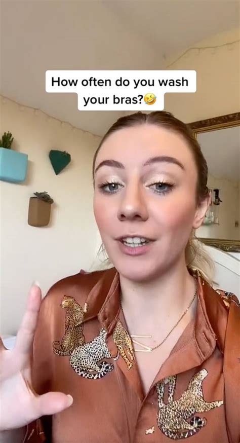 woman sparks heated debate after revealing how many times her friend washes her bra