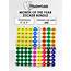Amazoncom  12 Months Of The Year Labels Color Coding Dot Round Self
