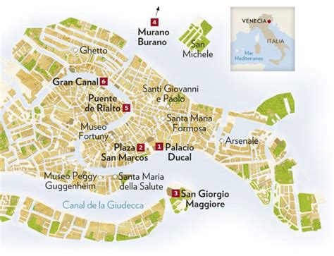 Mapa De Venecia Italia
