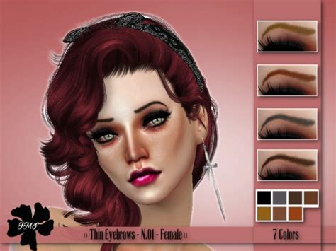 the sims resource imf thin eyebrows n 01 f