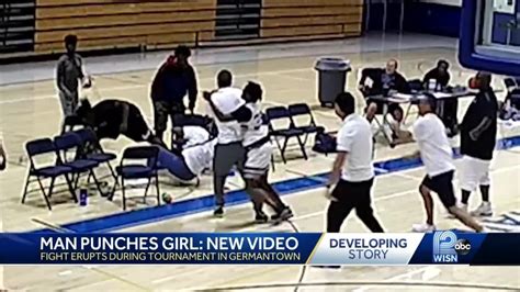 Man Punches Girl New Video Gives New Look At Basketball Brawl Youtube