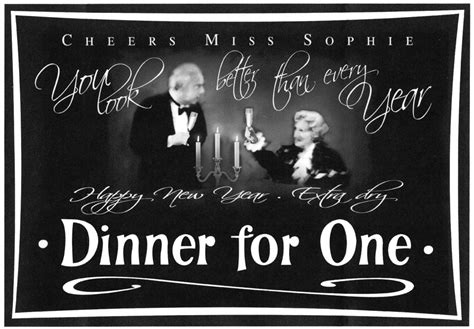 Dinner for one is a traditional affair à la russe: Dinner for One - The same procedure as every year? | The ...