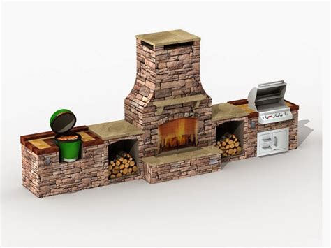 Outdoor Living Outdoor Fireplace Smoker And Bull Angus Outdoor Grill