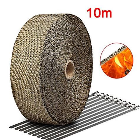 Tout savoir de l'isolation thermique et acoustique. 10M*50mm Bande Isolant Thermique Collecteur Echappement Haute Température + 10 Colliers pour ...