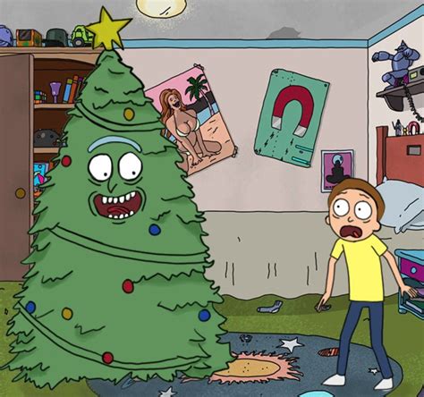 Rick And Morty X Im Christmas Tree Rick Rick And Morty Stickers