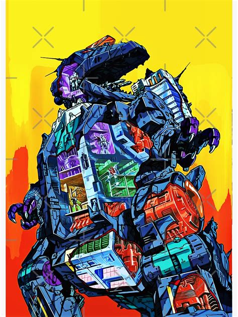 Trypticon Sticker By Planetcybertron Redbubble