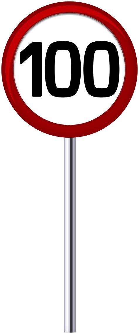 Traffic Sign Speed Limit 100 Png Clip Art Best Web Clipart