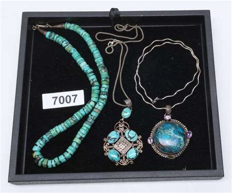 Sterling Silver Turquoise Jewelry Lot Dixon S Auction At Crumpton