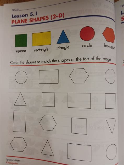 Identifying Shapes Plane Shapes Math Boards Hexagon Triangle Lesson