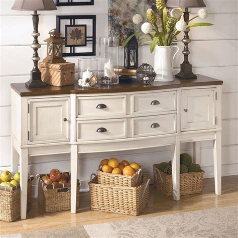 Overstock.com has been visited by 1m+ users in the past month White Buffet Table - Bernie And Phyls | Dining room server ...