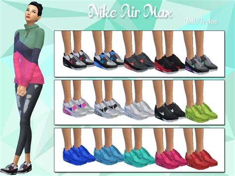 Nike Air Max By Lollaleeloo Sims 4 Cc Shoes Sims 4 Female