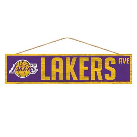 Los Angeles Lakers Sign 4x17 Wood Avenue Design In 2021 Lakers Sign