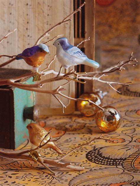 Unique Christmas Tree Ornaments Clip On Bird Vintage