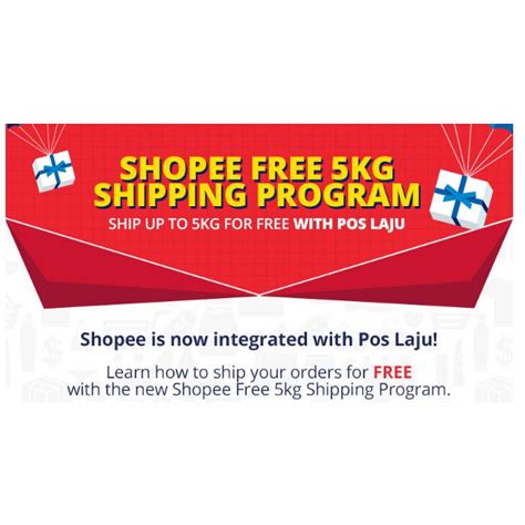 Shopee provides free shipping of parcels up to 5kg's within west malaysia and up to 1kg to east malaysia. Shopee Free Shipping Program | Shopee Malaysia