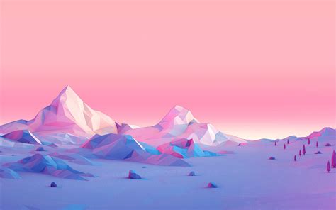 Mountains Minimalistic 4k Wallpaper