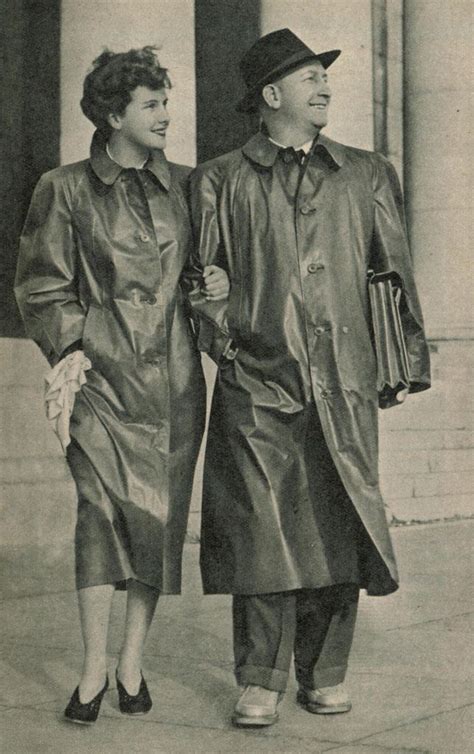1953 kleppermode rain cape rubber raincoats rubber boots rain wear vintage pictures helmut