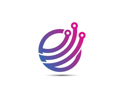 Letter O creative tech shape modern logo design icon. 17315987 Vector