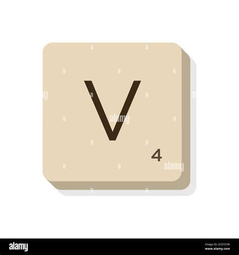Letter Scrabble V Stock Vector Images Alamy