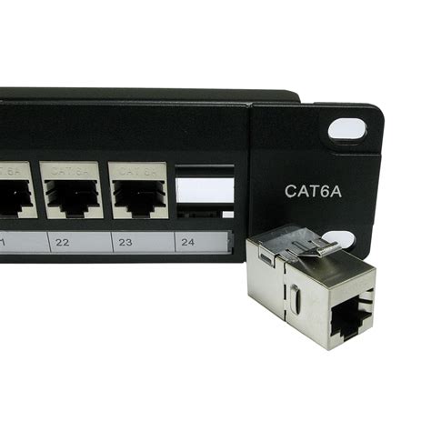Get the best deals on 24 port network patch panels. Cables Direct Ltd 24 Port STP Cat6a Patch Panel - In-line ...