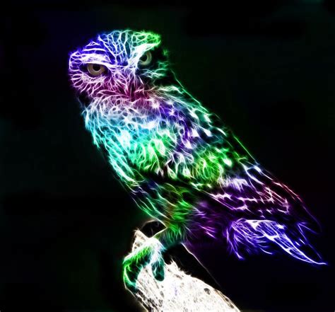 Fractalius Owl By Minimoo64 Fractal Art Owl Bald Eagle Art